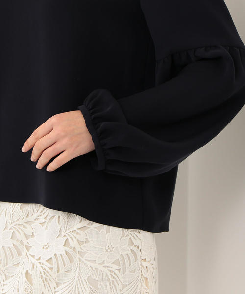 EMMEL REFINES（エメルリファインズ）の「【EMMEL REFINES】〔ハンドウォッシャブル〕FC H/W PEツイル BL-JSPBO（シャツ/ブラウス・レディース・ライトブルー/ネイビー/ナチュラル・FREE）」の8枚目の写真