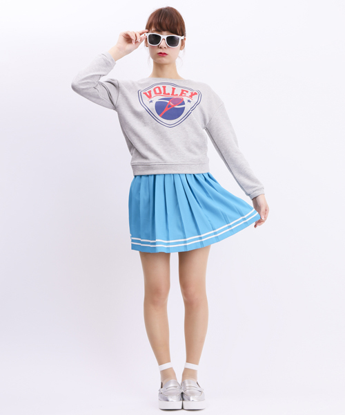 WEGO（ウィゴー）の「WEGO/ラインプリーツスカート（スカート・レディース・ホワイト/ターコイズブルー/ネイビー/レッド・FREE）」の12枚目の写真