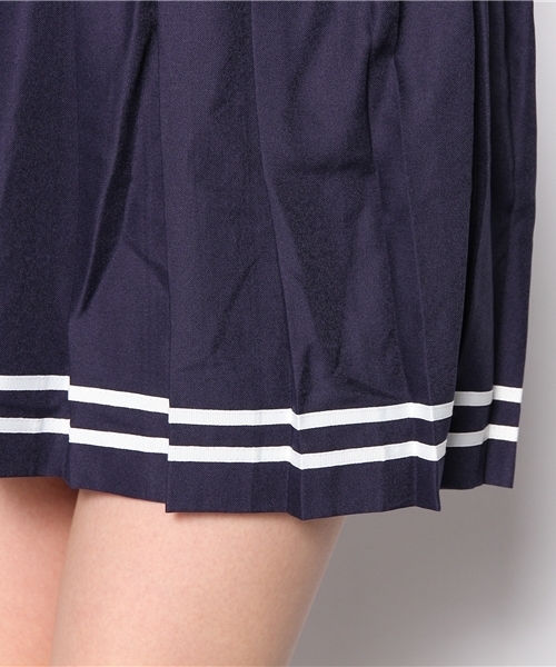 WEGO（ウィゴー）の「WEGO/ラインプリーツスカート（スカート・レディース・ホワイト/ターコイズブルー/ネイビー/レッド・FREE）」の5枚目の写真