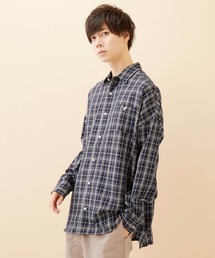 MONO-MART×KANGOL/カンゴール 別注ビッグシルエット チェックシャツ