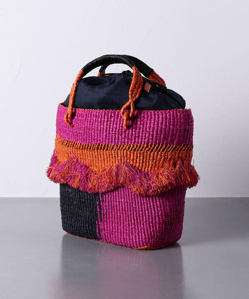 UNITED ARROWS ネットライク バスケット カゴバッグ UNITED ARROWS - 【BLACK】【FREE】COMBI ABACA フリル