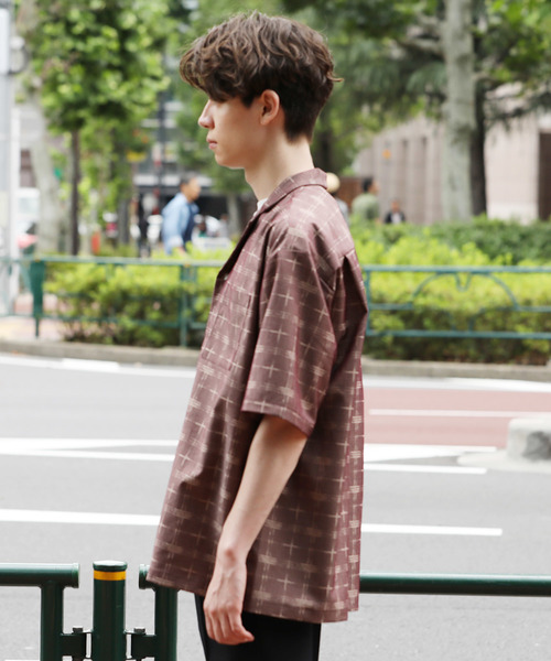 JUNRED（ジュンレッド）の「フェイントチェックリラックスシャツ（シャツ/ブラウス・メンズ・ワイン/ブルー系その他4・S/M/L）」の8枚目の写真