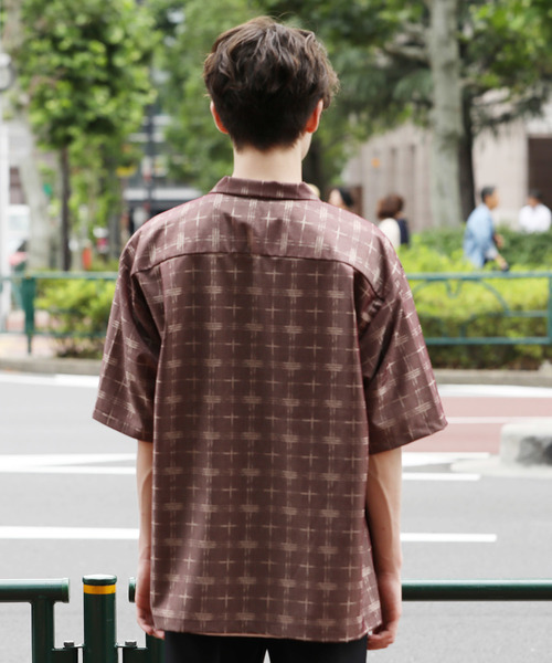 JUNRED（ジュンレッド）の「フェイントチェックリラックスシャツ（シャツ/ブラウス・メンズ・ワイン/ブルー系その他4・S/M/L）」の5枚目の写真