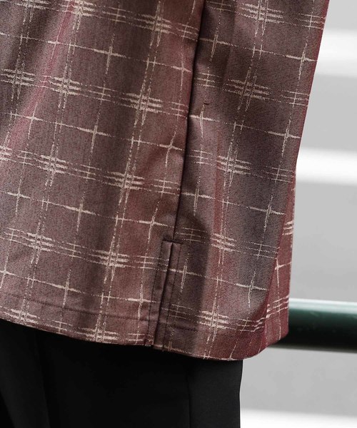 JUNRED（ジュンレッド）の「フェイントチェックリラックスシャツ（シャツ/ブラウス・メンズ・ワイン/ブルー系その他4・S/M/L）」の3枚目の写真