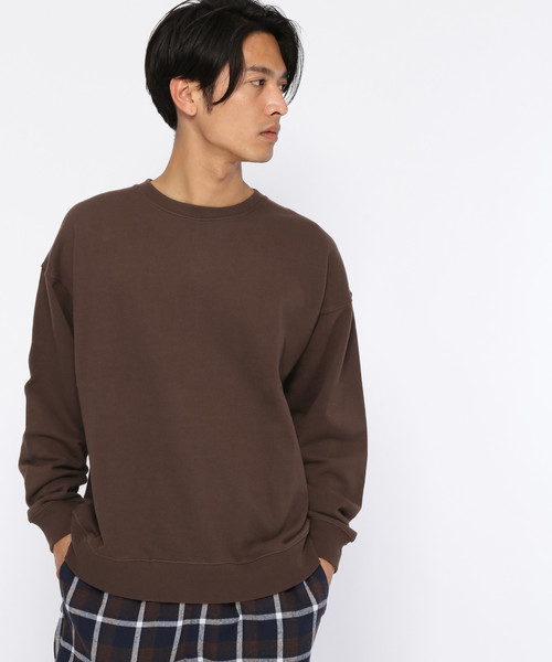LAKOLE（ラコレ）の「USAコットンプルオーバー / LAKOLE（スウェット・メンズ・ホワイト/ブラック/ベージュ/ブラウン/グリーン・MEDIUM/LARGE）」の3枚目の写真