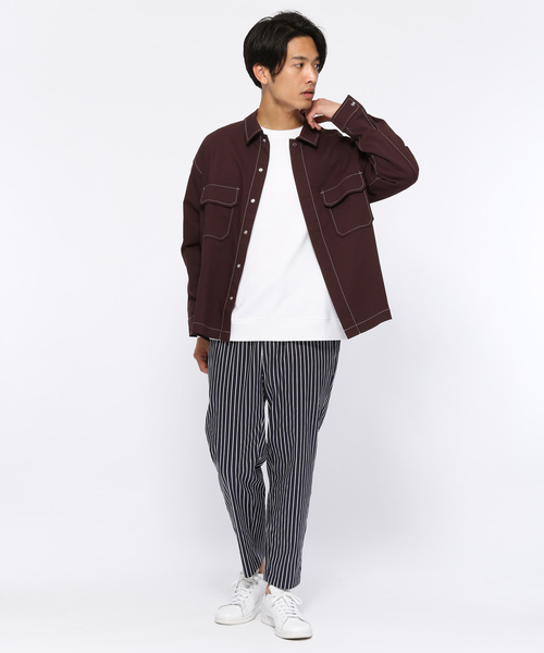 LAKOLE（ラコレ）の「USAコットンプルオーバー / LAKOLE（スウェット・メンズ・ホワイト/ブラック/ベージュ/ブラウン/グリーン・MEDIUM/LARGE）」の6枚目の写真