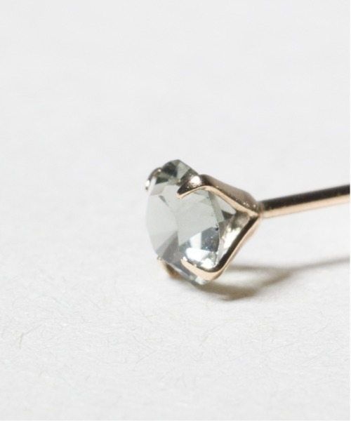 Pledge（プレッジ）の「【Ky】【Pledge（プレッジ）】K10　Swarovski Crystals　ピアス（ピアス（片耳用）・レディース・ホワイト/ブラック/ブラック系その他/ブルー・FREE）」の5枚目の写真