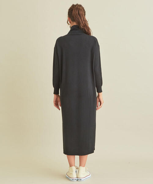 By タートルネックマキシ丈ニットワンピース ウォッシャブル ワンピース Beauty Youth ワンピース United United ワンピース Arrows ビューティアンドユースユナイテッドアローズ のファッション