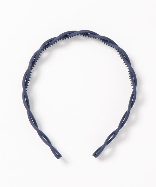 Fun & Daily（ファンアンドデイリー）の「F&D : クロスラインマットカチューシャ（カチューシャ・レディース・ブラック/ネイビー/イエロー/ワインレッド/カーキ/ピンク/オレンジ/グレー/ベージュ・FREE）」の5枚目の写真