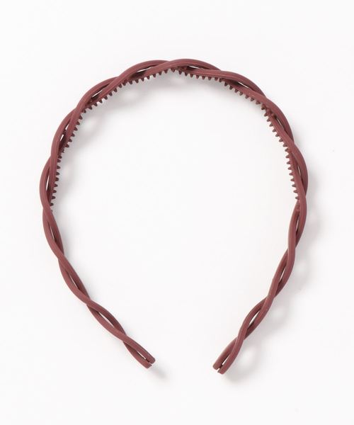 Fun & Daily（ファンアンドデイリー）の「F&D : クロスラインマットカチューシャ（カチューシャ・レディース・ブラック/ネイビー/イエロー/ワインレッド/カーキ/ピンク/オレンジ/グレー/ベージュ・FREE）」の11枚目の写真