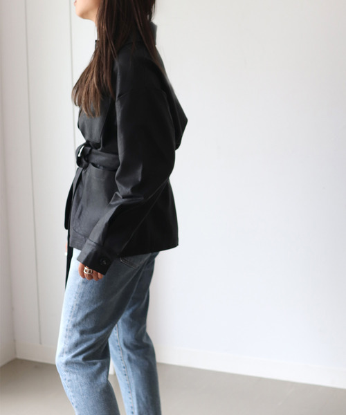 CANAL JEAN（キャナルジーン）の「via j(ヴィアジェイ) ベルト付き 