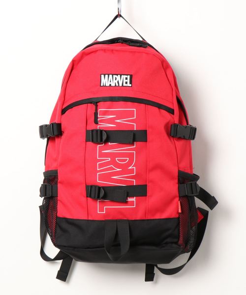 MARVEL（マーベル）の「【MARVEL/マーベル】ボックスロゴ刺繍 バックパック（バックパック/リュック・メンズ・レッド/ブラック/カモフラージュ/ブラック×ピンク・FREE）」の11枚目の写真