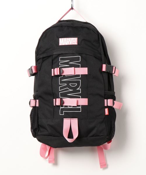 MARVEL（マーベル）の「【MARVEL/マーベル】ボックスロゴ刺繍 バックパック（バックパック/リュック・メンズ・レッド/ブラック/カモフラージュ/ブラック×ピンク・FREE）」の9枚目の写真