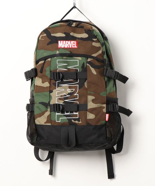MARVEL（マーベル）の「【MARVEL/マーベル】ボックスロゴ刺繍 バックパック（バックパック/リュック・メンズ・レッド/ブラック/カモフラージュ/ブラック×ピンク・FREE）」の8枚目の写真