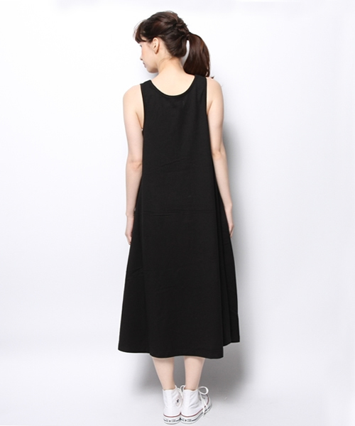 BEAMS BOY（ビームスボーイ）の「BEAMS BOY / 天竺 Aライン ワンピース 14FW（ワンピース・レディース・ブラック/ワイン・ONE SIZE）」の5枚目の写真