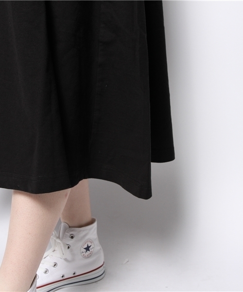 BEAMS BOY（ビームスボーイ）の「BEAMS BOY / 天竺 Aライン ワンピース 14FW（ワンピース・レディース・ブラック/ワイン・ONE SIZE）」の7枚目の写真