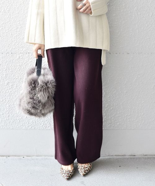 SHIPS（シップス）の「リップルジャージーパンツ（その他パンツ・レディース・ライトブルー/ブラウン/ダークグレー・ONE SIZE）」の20枚目の写真