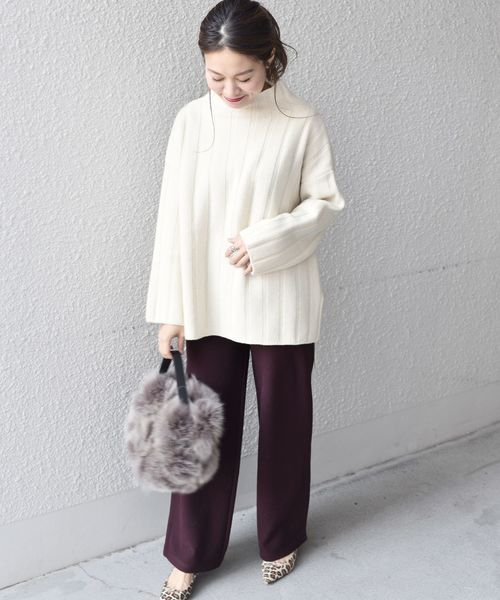 SHIPS（シップス）の「リップルジャージーパンツ（その他パンツ・レディース・ライトブルー/ブラウン/ダークグレー・ONE SIZE）」の19枚目の写真