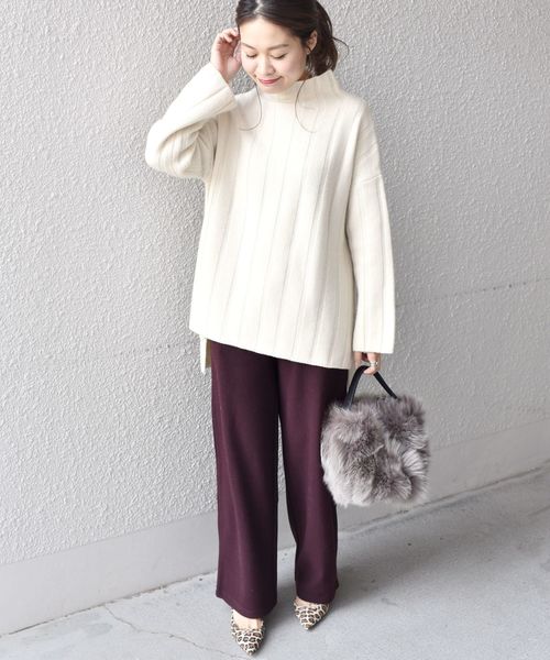 SHIPS（シップス）の「リップルジャージーパンツ（その他パンツ・レディース・ライトブルー/ブラウン/ダークグレー・ONE SIZE）」の18枚目の写真