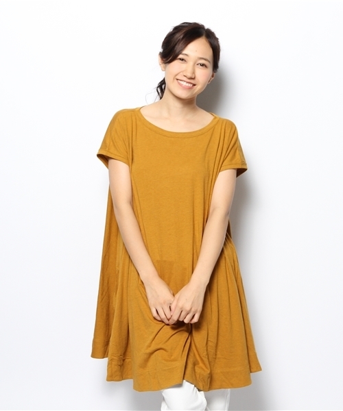 PUAL CE CIN（ピュアルセシン）の「Ｃ／Ｒフレアーチュニック（Tシャツ/カットソー・レディース・モカ/マスタード/ネイビー/その他12・FREE）」の3枚目の写真