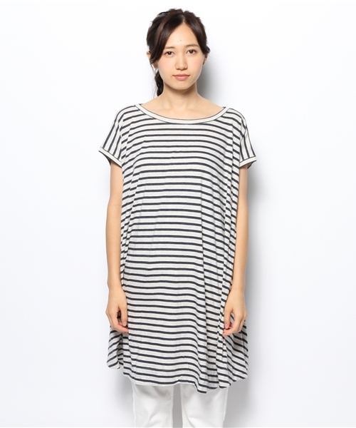 PUAL CE CIN（ピュアルセシン）の「Ｃ／Ｒフレアーチュニック（Tシャツ/カットソー・レディース・モカ/マスタード/ネイビー/その他12・FREE）」の7枚目の写真