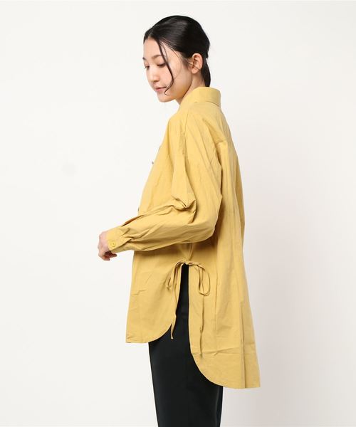 fifth（フィフス）の「サイドリボンデザインバックロングシャツ（シャツ/ブラウス・レディース・ホワイト/ブラック/イエロー・MEDIUM）」の17枚目の写真