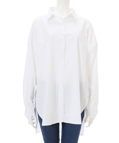 fifth（フィフス）の「サイドリボンデザインバックロングシャツ（シャツ/ブラウス・レディース・ホワイト/ブラック/イエロー・MEDIUM）」の11枚目の写真