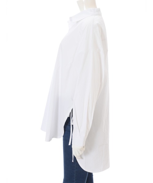 fifth（フィフス）の「サイドリボンデザインバックロングシャツ（シャツ/ブラウス・レディース・ホワイト/ブラック/イエロー・MEDIUM）」の9枚目の写真