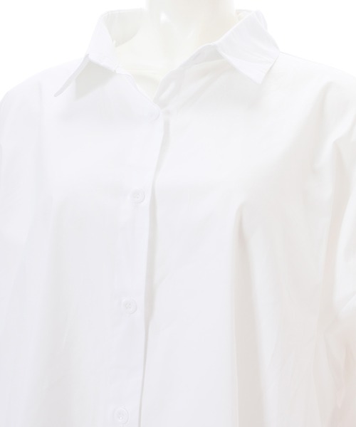 fifth（フィフス）の「サイドリボンデザインバックロングシャツ（シャツ/ブラウス・レディース・ホワイト/ブラック/イエロー・MEDIUM）」の8枚目の写真