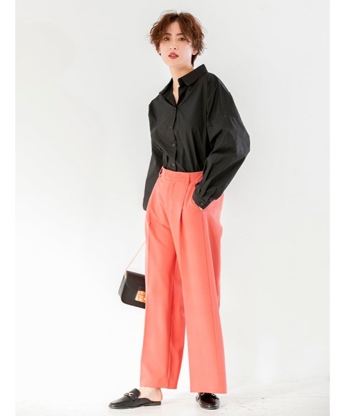 fifth（フィフス）の「サイドリボンデザインバックロングシャツ（シャツ/ブラウス・レディース・ホワイト/ブラック/イエロー・MEDIUM）」の10枚目の写真