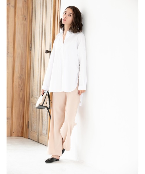 fifth（フィフス）の「サイドリボンデザインバックロングシャツ（シャツ/ブラウス・レディース・ホワイト/ブラック/イエロー・MEDIUM）」の19枚目の写真