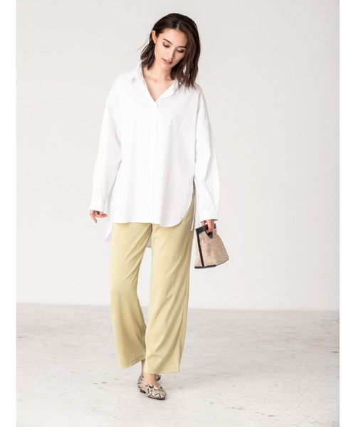 fifth（フィフス）の「サイドリボンデザインバックロングシャツ（シャツ/ブラウス・レディース・ホワイト/ブラック/イエロー・MEDIUM）」の18枚目の写真