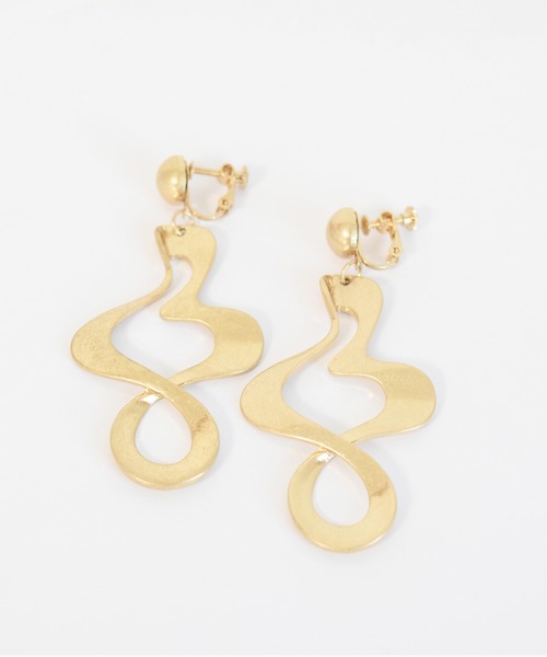 Marient（マリエント）の「カーブイヤリング（イヤリング・レディース・ゴールド/シルバー・FREE）」の3枚目の写真