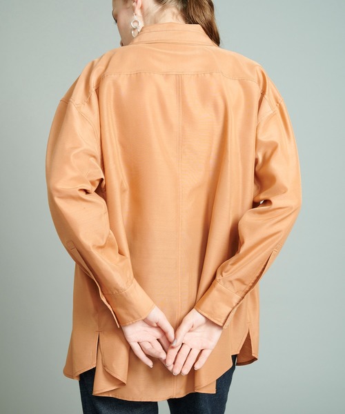 CASA FLINE(カーサフライン)の「【CASA FLINE(カーサフライン)】リサイクルポリエステルシャツ(シャツ/ブラウス・レディース・オレンジ/パープル・FREE)」の6枚目の写真