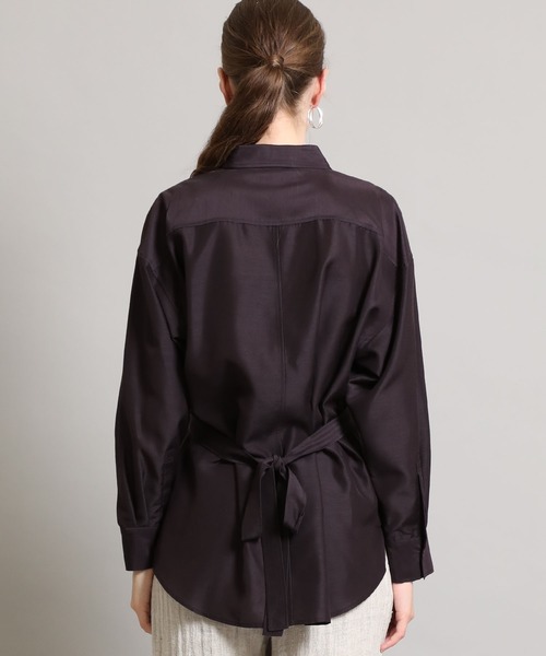 CASA FLINE(カーサフライン)の「【CASA FLINE(カーサフライン)】リサイクルポリエステルシャツ(シャツ/ブラウス・レディース・オレンジ/パープル・FREE)」の14枚目の写真