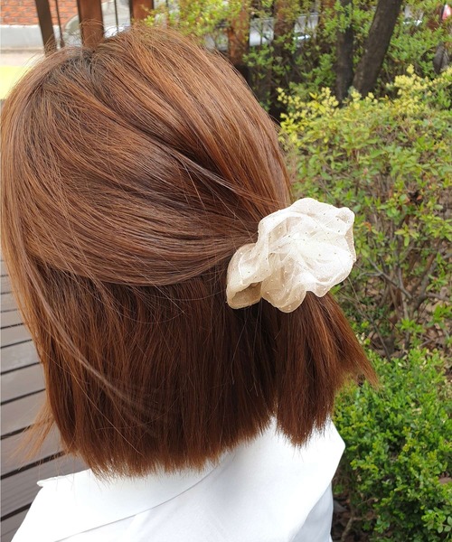 minia（ミニア）の「シュシュ [minia]　≪2020SS新作≫（ヘアゴム・レディース・F/N/C/K/A/I/E/M/B/J/G/O/D/L/H・FREE）」の6枚目の写真