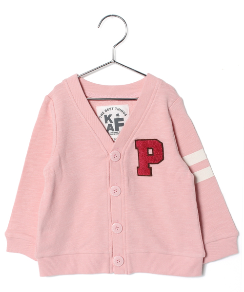 ANY（エニィ）の「【KIDS】ストレッチスラブミニ裏毛　カーディガン(ユニセックス)（カーディガン/ボレロ・キッズ・ピンク系/ネイビー系/ホワイト系・110/120/130/90/100）」の3枚目の写真
