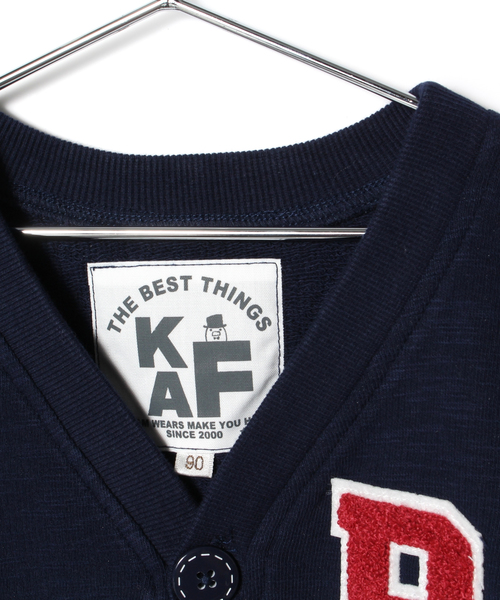 ANY（エニィ）の「【KIDS】ストレッチスラブミニ裏毛　カーディガン(ユニセックス)（カーディガン/ボレロ・キッズ・ピンク系/ネイビー系/ホワイト系・110/120/130/90/100）」の8枚目の写真