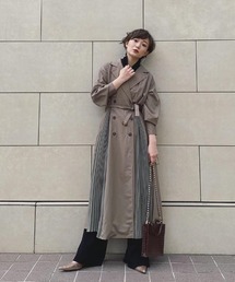 yukichi. | accordion trench one-piece coat【yukichi.】(トレンチコート)