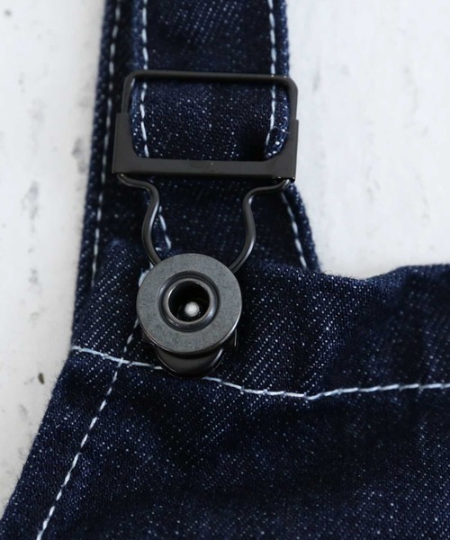 antiqua（アンティカ）の「綿100％ワンウォッシュデニムサロペット（サロペット/オーバーオール・レディース・ノンウォッシュ・M/L）」の3枚目の写真