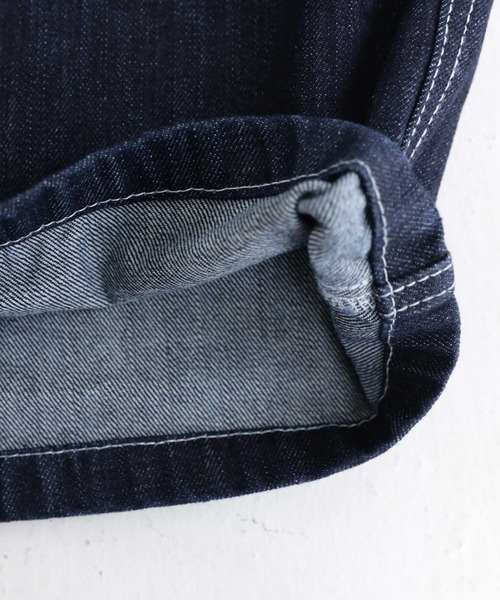 antiqua（アンティカ）の「綿100％ワンウォッシュデニムサロペット（サロペット/オーバーオール・レディース・ノンウォッシュ・M/L）」の5枚目の写真