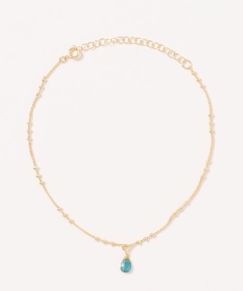 岩座 IWAKURA(イワクラ)の「【岩座】朝露アンクレット(アンクレット・レディース・ブルー/ライトグリーン/クリア/その他1/その他2/その他3・FREE)」の3枚目の写真