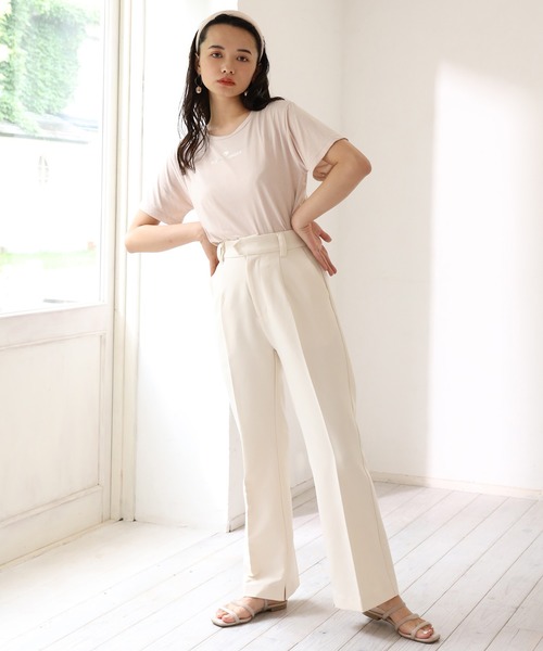 one after another NICE CLAUP（ワンアフターアナザーナイスクラップ）の「なないろアソートTシャツ（Tシャツ/カットソー・レディース・オフホワイト/サックスブルー/ピンク/ブルー/ホワイト系その他/ピンク系その他/ライトベージュ・FREE）」の17枚目の写真