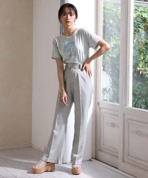 one after another NICE CLAUP（ワンアフターアナザーナイスクラップ）の「なないろアソートTシャツ（Tシャツ/カットソー・レディース・オフホワイト/サックスブルー/ピンク/ブルー/ホワイト系その他/ピンク系その他/ライトベージュ・FREE）」の22枚目の写真