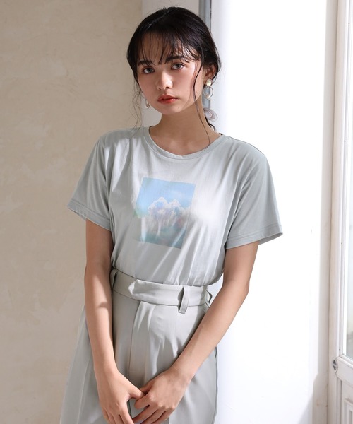 one after another NICE CLAUP（ワンアフターアナザーナイスクラップ）の「なないろアソートTシャツ（Tシャツ/カットソー・レディース・オフホワイト/サックスブルー/ピンク/ブルー/ホワイト系その他/ピンク系その他/ライトベージュ・FREE）」の20枚目の写真