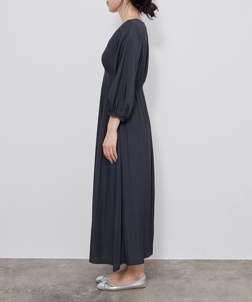 ADAM ET ROPE'(アダムエロペ)の「デシンジャガードウエストマークワンピース(ワンピース・レディース・ネイビー/オレンジ・FREE)」の7枚目の写真