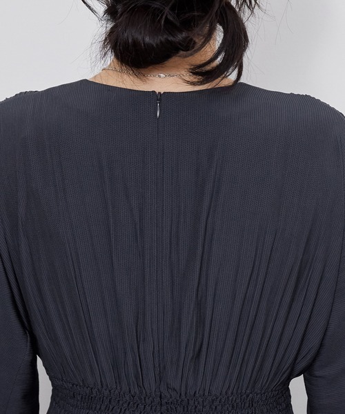 ADAM ET ROPE'(アダムエロペ)の「デシンジャガードウエストマークワンピース(ワンピース・レディース・ネイビー/オレンジ・FREE)」の9枚目の写真