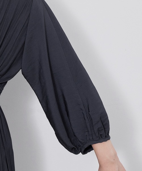 ADAM ET ROPE'(アダムエロペ)の「デシンジャガードウエストマークワンピース(ワンピース・レディース・ネイビー/オレンジ・FREE)」の11枚目の写真