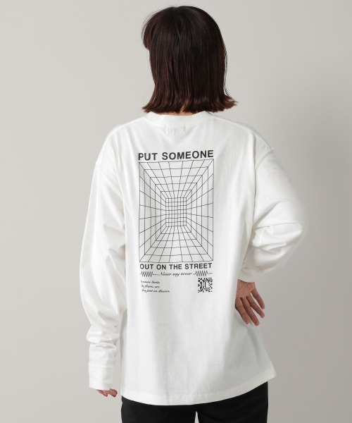 PBLIM(ページボーイリム)の「【PAGEBOYLIM】サイバースペースロンTシャツ /プリントロンT(Tシャツ/カットソー・レディース・ホワイト/ブラック/ブルー・M/XL)」の9枚目の写真