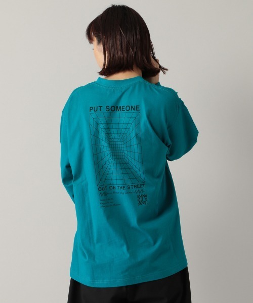 PBLIM(ページボーイリム)の「【PAGEBOYLIM】サイバースペースロンTシャツ /プリントロンT(Tシャツ/カットソー・レディース・ホワイト/ブラック/ブルー・M/XL)」の13枚目の写真